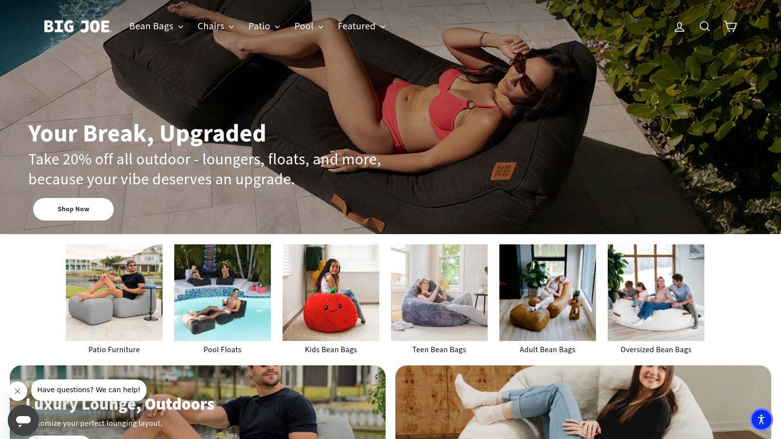 Big Joe Fuf (Plush and Corded Plush Fabrics)