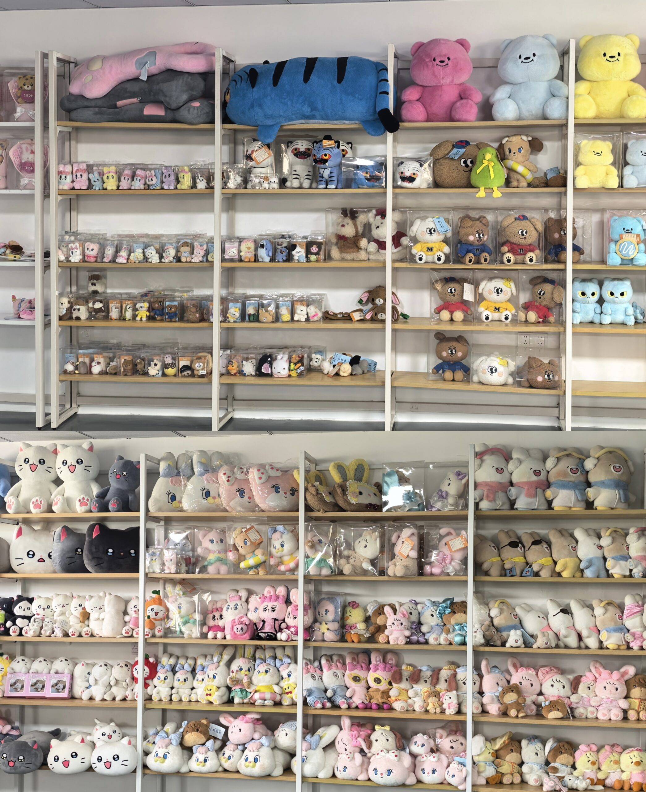 Plush toy prototype service sample room for custom plush toy development