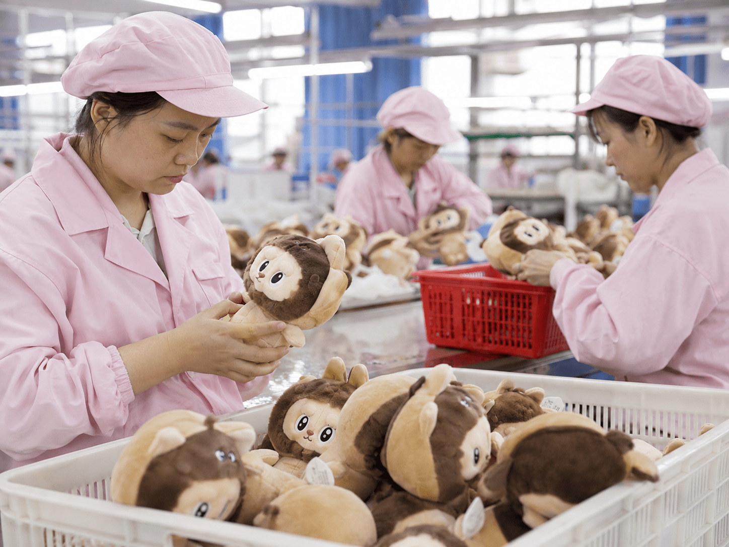 Custom plush toy quality assurance and factory inspection process