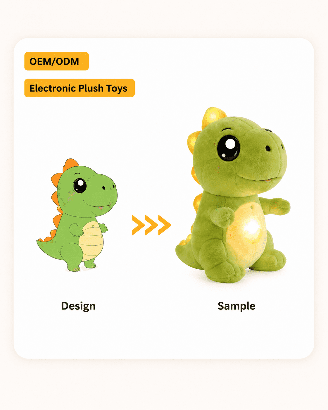 Electronic plush toys with sound module for custom interactive toy projects