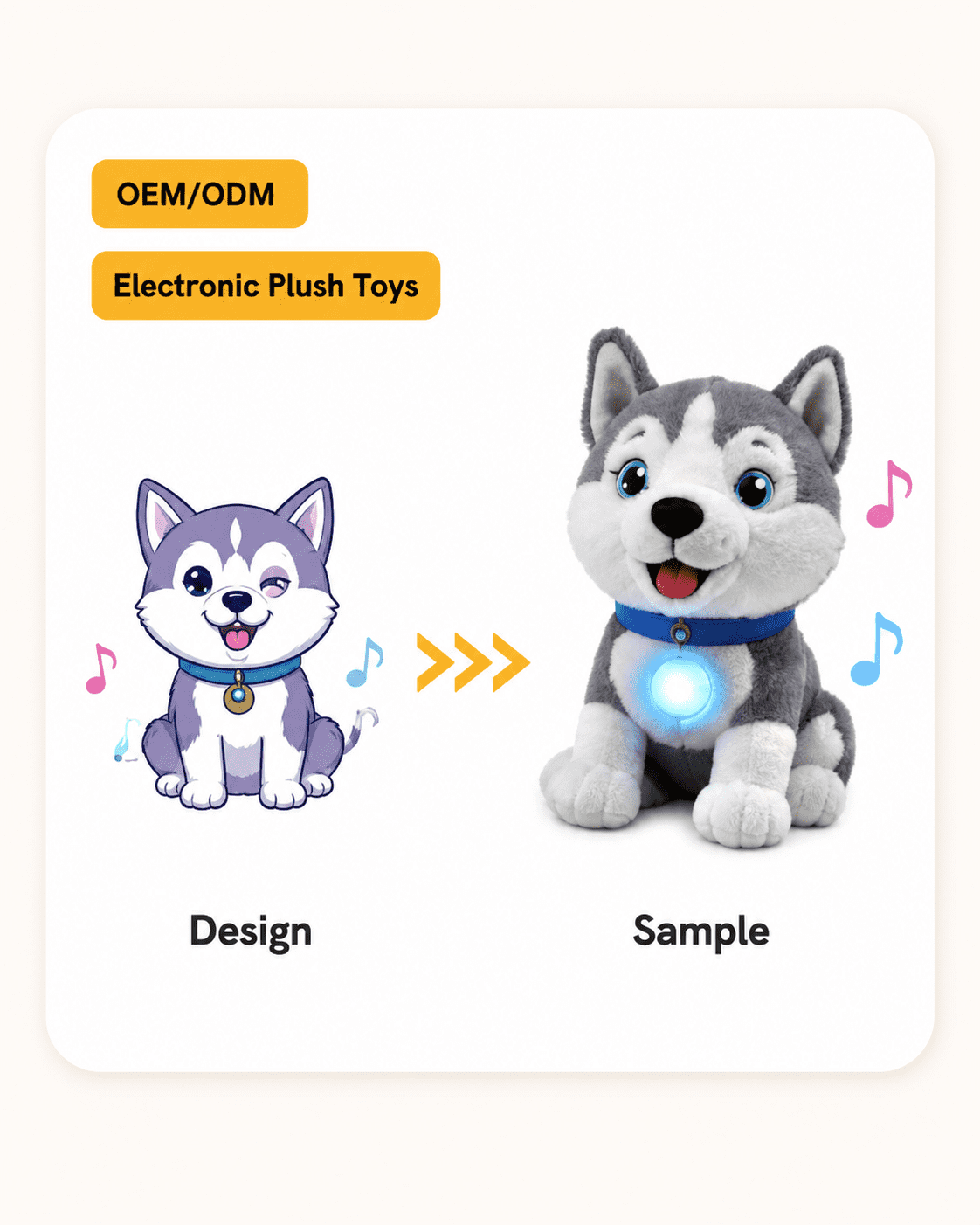Light-up plush toys with LED effects for interactive plush toys