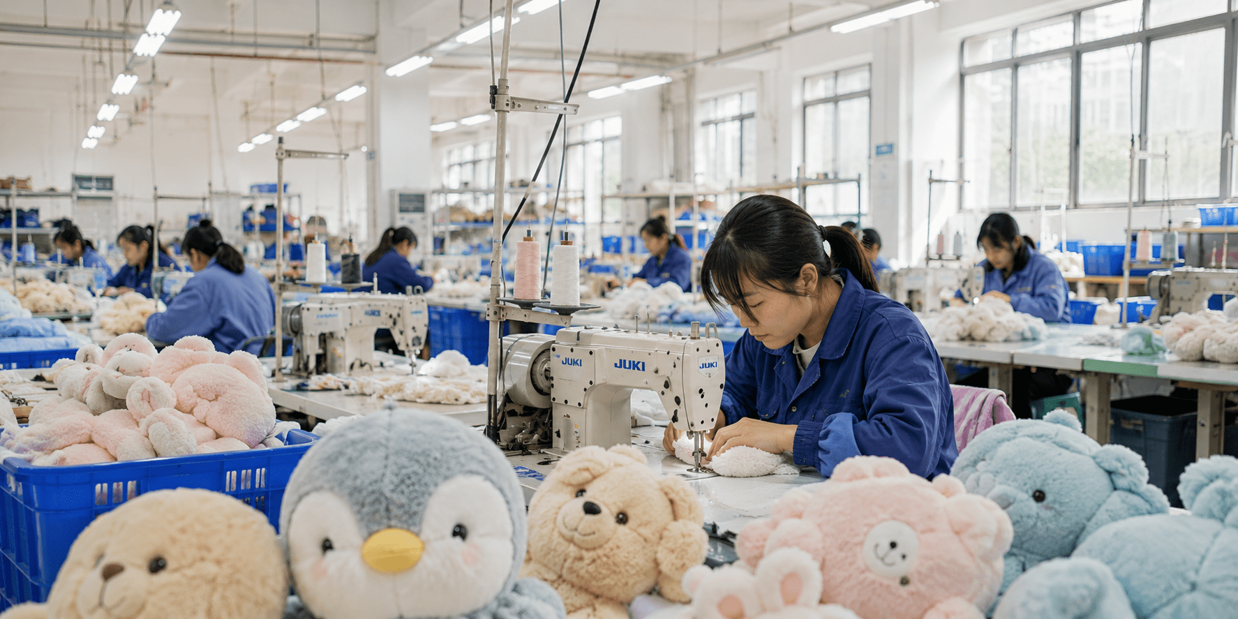 OEM plush toy manufacturing service with China plush toy OEM production