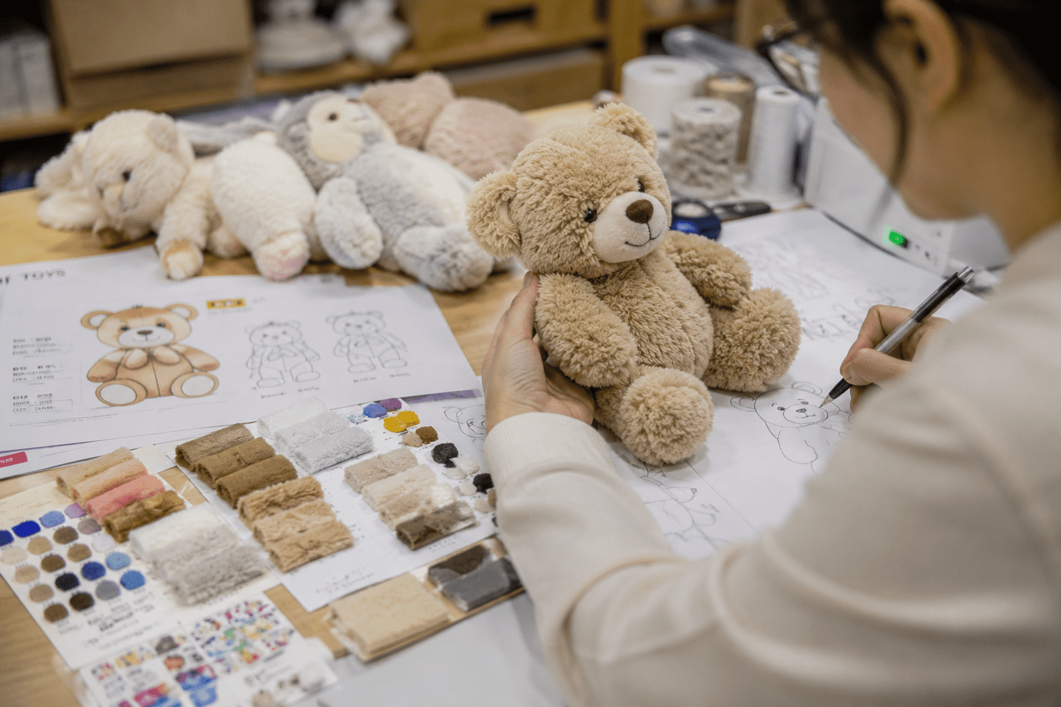 Production-ready plush toy prototype service for real manufacturing