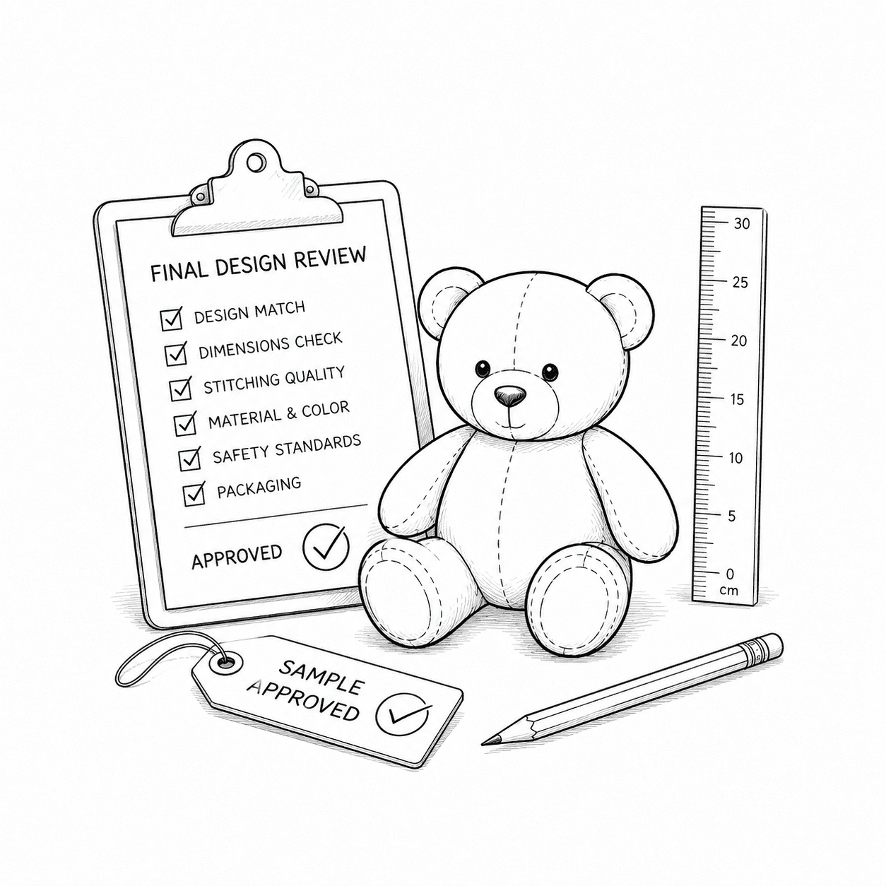 Teddy bear assembly in progress at a plush toy factory China