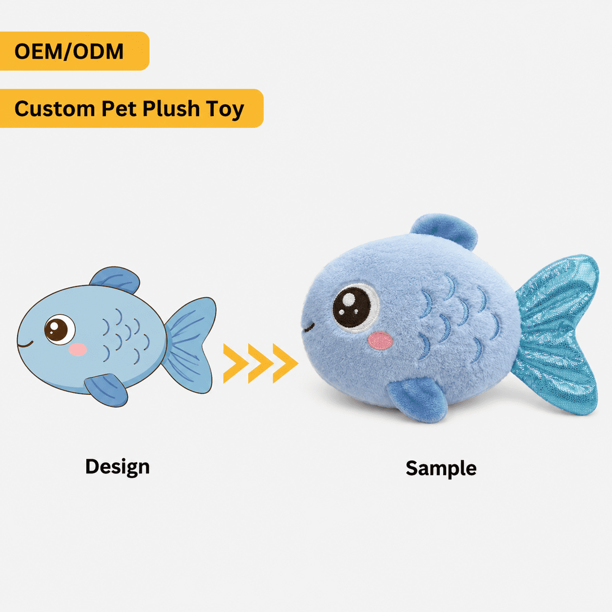 Custom dog stuffed animal toy with soft plush and pet play details