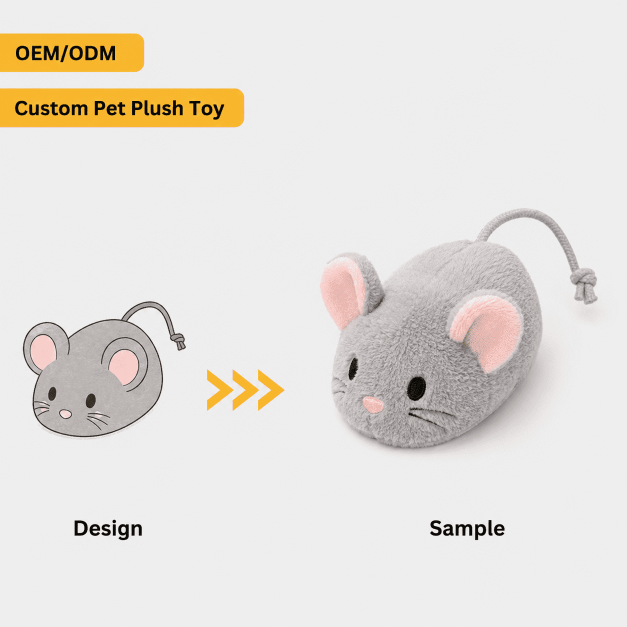 Custom pet plush toy collection for pet brands and retail projects