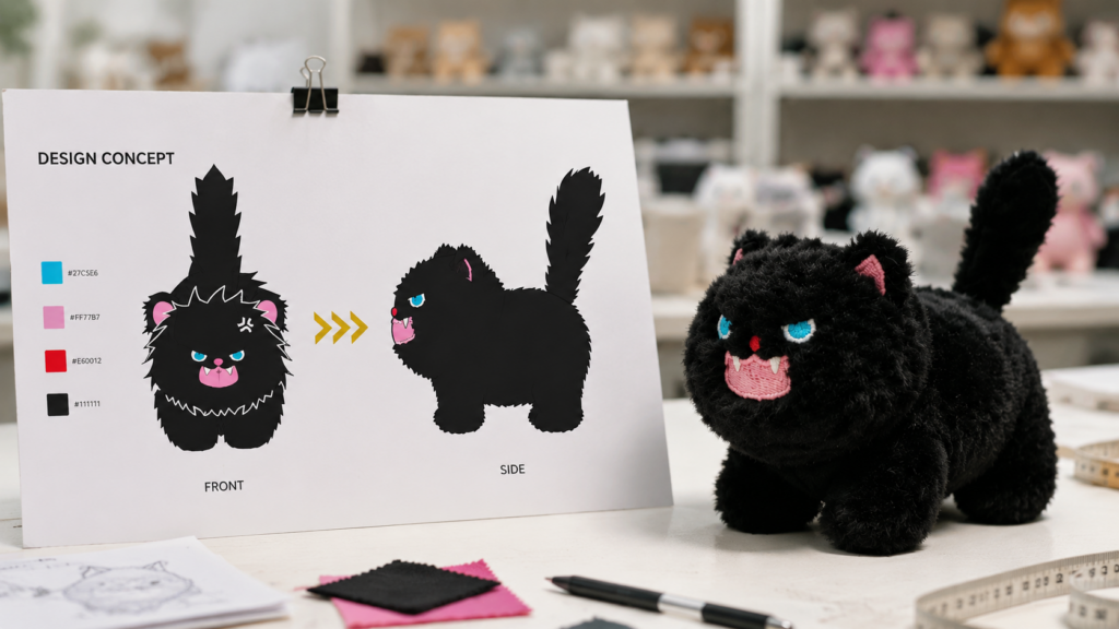 custom plush toy final sample approval quality control inspection