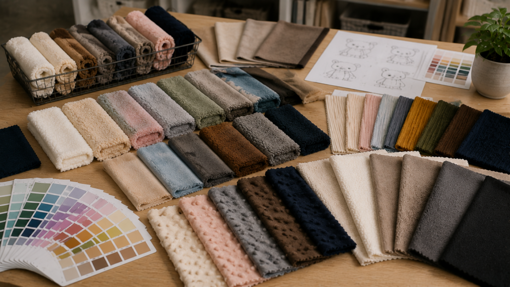 custom plush toy materials selection