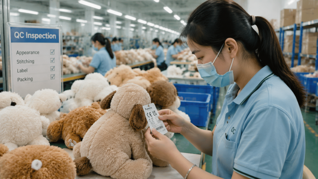 plush toy factory quality control for bulk stuffed animals