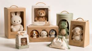 custom plush toy packaging for brands