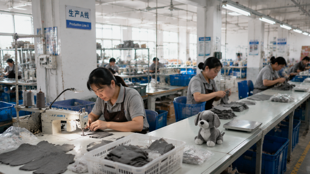 private label plush toys manufacturing quality control