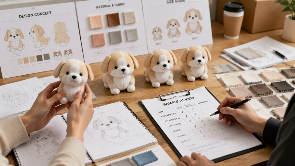 private label plush toys sample approval