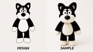 turn character design into plush toy