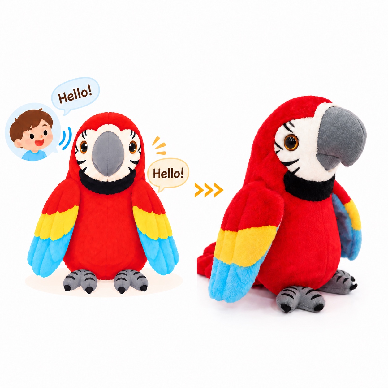 Real voice interactive plush toy sample developed by FunEnjoy